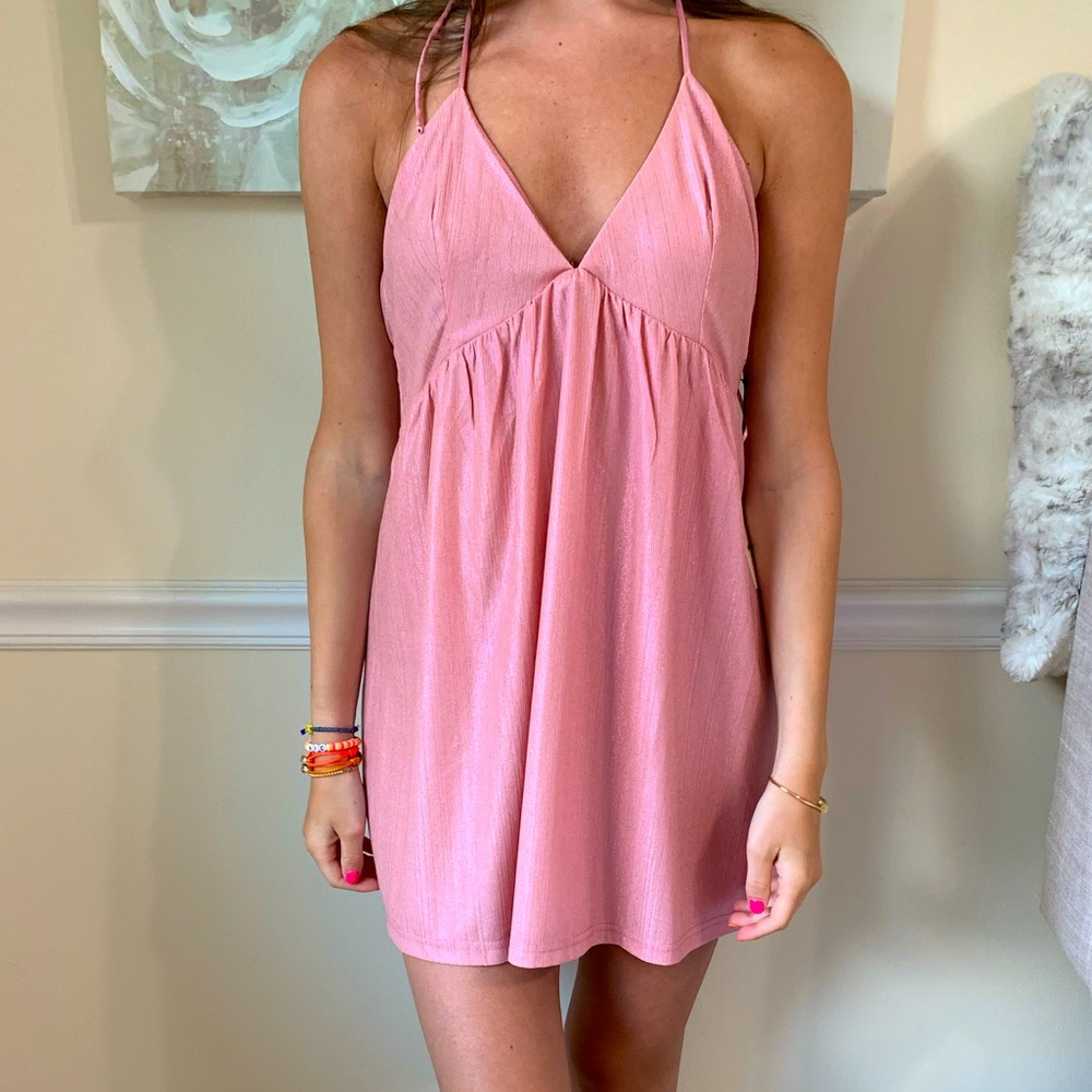 Margo halter shift dress